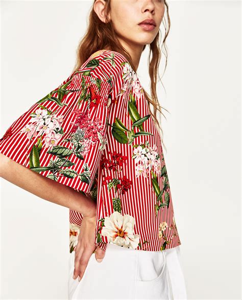 zara floral top